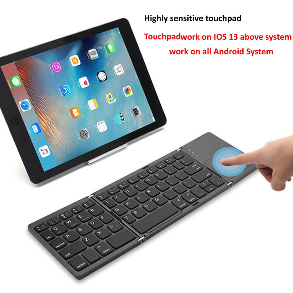 Portable Mini Folding Bluetooth Keyboard