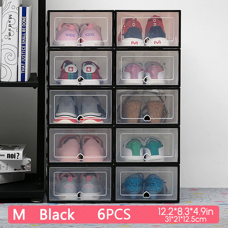 Transparent Shoe Box Shoes Organizer