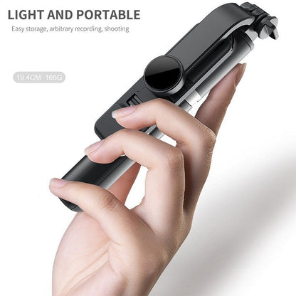 Wireless Bluetooth-compatible Selfie Stick Foldable Mini Tripod