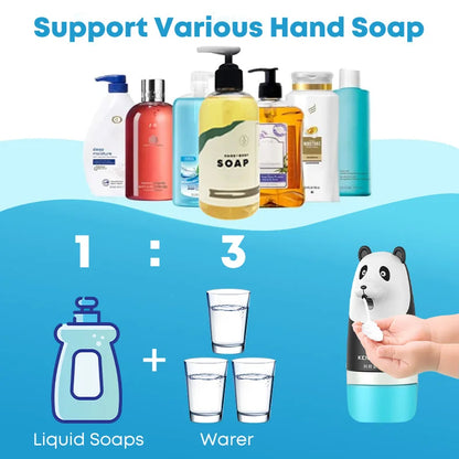 Cute Panda Portable Automatic Liquid Soap Dispense