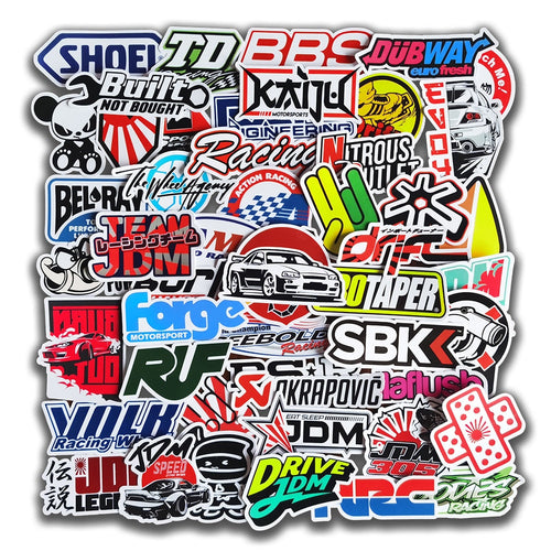 10/50/100pcs Cool Car Styling JDM Stickers