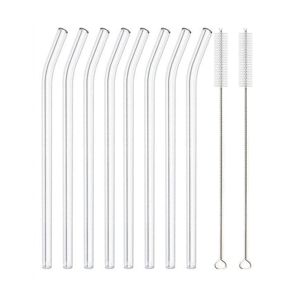 Glass Straws - Nova Gadget Store 8pcs Bent