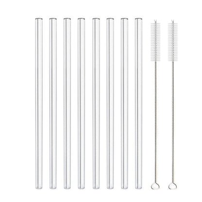 Glass Straws - Nova Gadget Store 8pcs Mixed