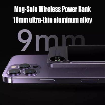 Macsafe Magnetic Wireless Power Bank For Iphone 12 13 14 External Auxiliary Battery Charger