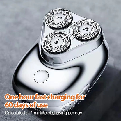 Mini Electric Shaver with 3 Blade Heads, Painless Pocket Razor