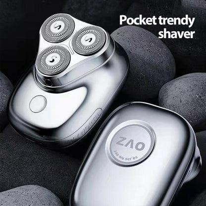 Mini Electric Shaver with 3 Blade Heads, Painless Pocket Razor