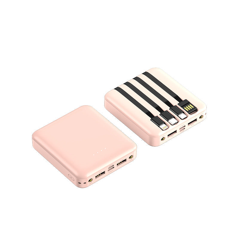 Power Bank Small And Portable Self-contained Line 20000 MAh Mini Large-capacity