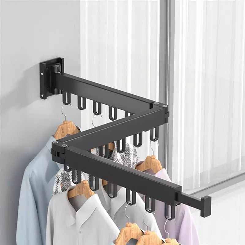 Folding Clothes Hanger Wall Mount