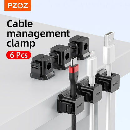 6 piezas de control de cable