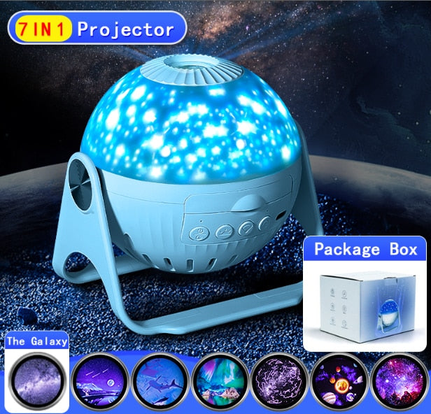 LED Star Projector Night Light: Rotating Galaxy and Planetarium Lamp