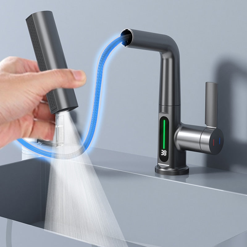 Digital Temperature Display Faucet