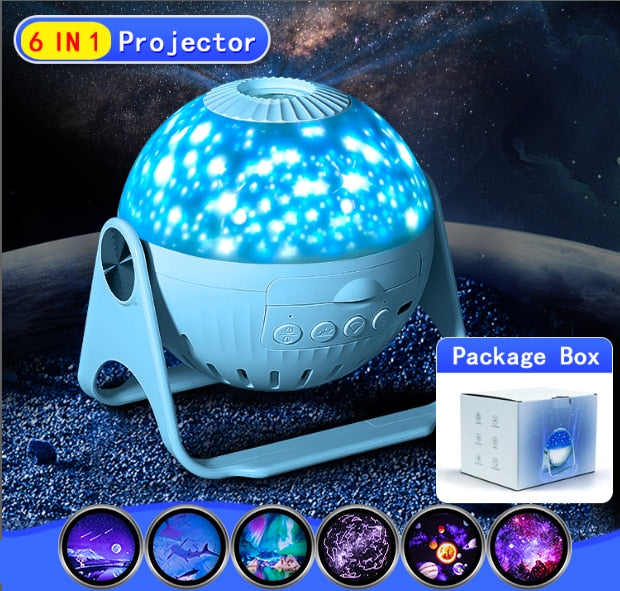 LED Star Projector Night Light: Rotating Galaxy and Planetarium Lamp