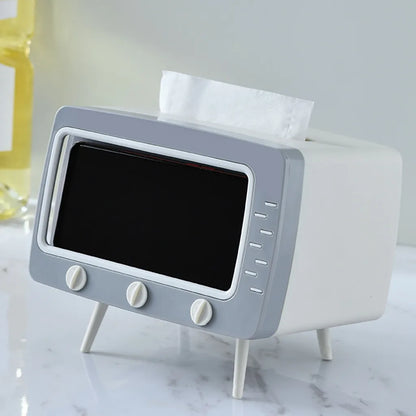 Tissue Box Mobile Phone Holder