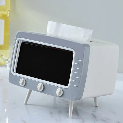 TISSUE BOX PHONE HOLDER