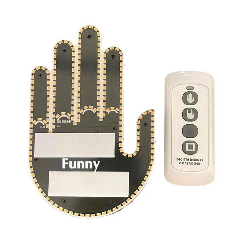 Car Finger Light: Remote-Controlled Road Rage Sign