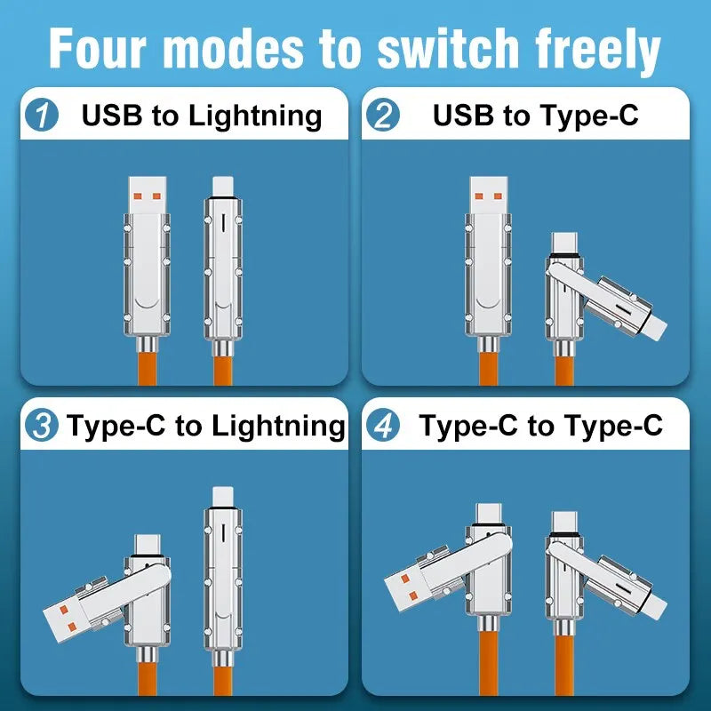 Cable para teléfono móvil 4 en 1