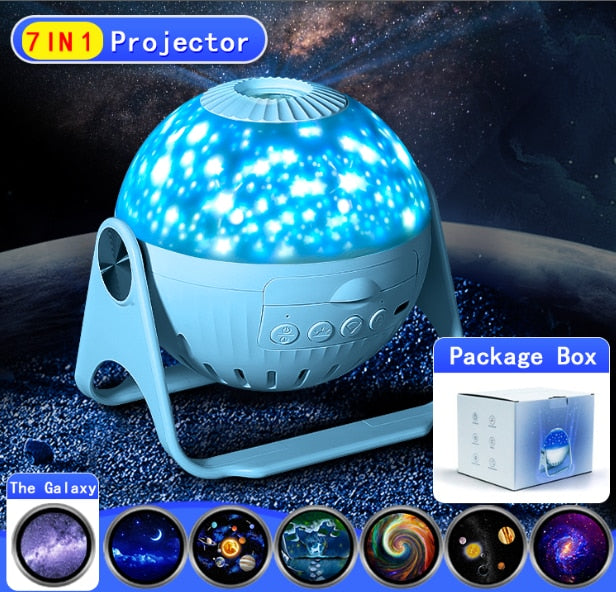 LED Star Projector Night Light: Rotating Galaxy and Planetarium Lamp