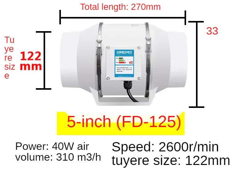 Ventilador de aire de 220 V