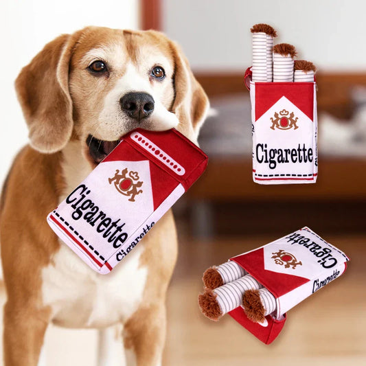 Juguete para perros con forma de cigarrillo que ríe