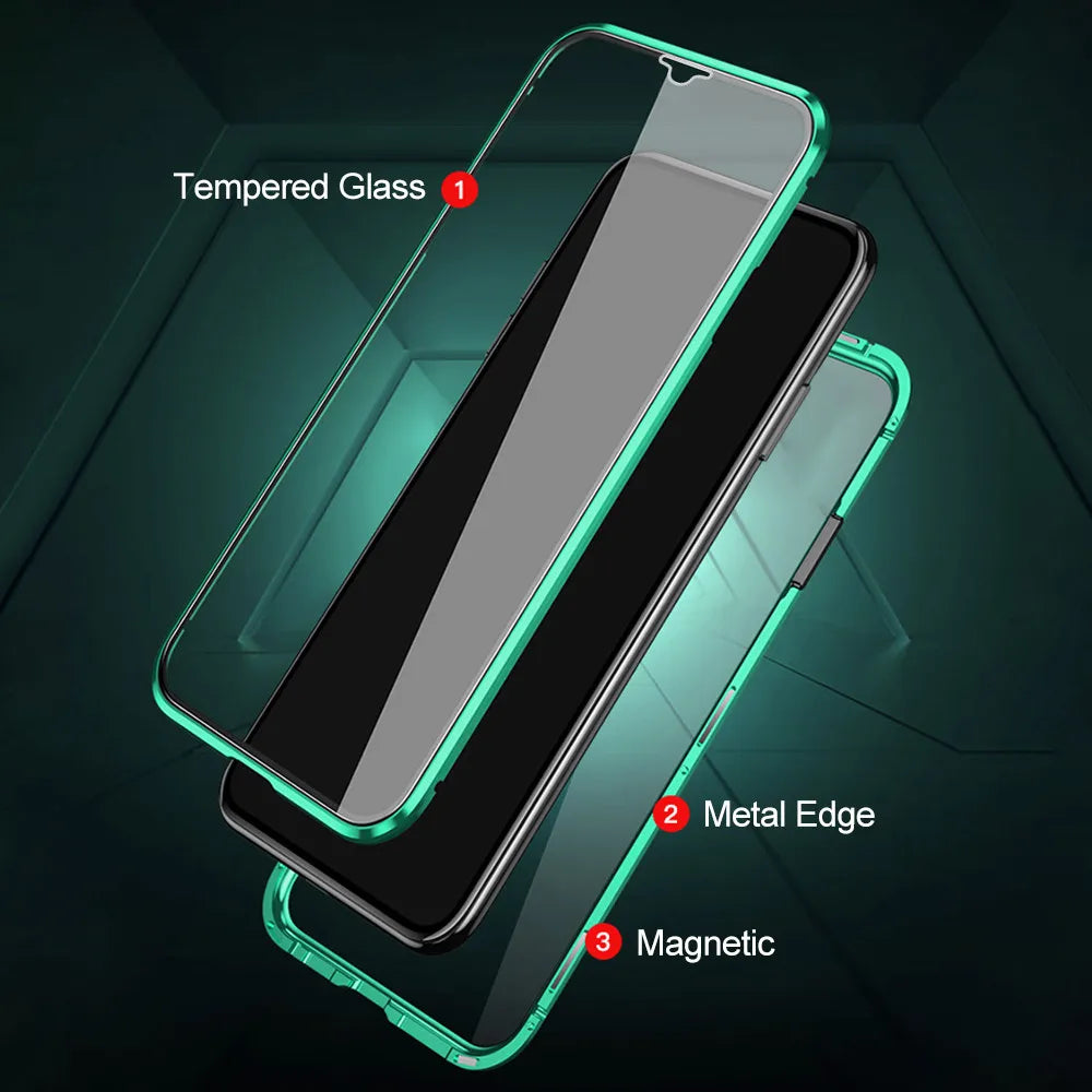 360° Magnetic Front Back Flip Case For Oppo Reno
