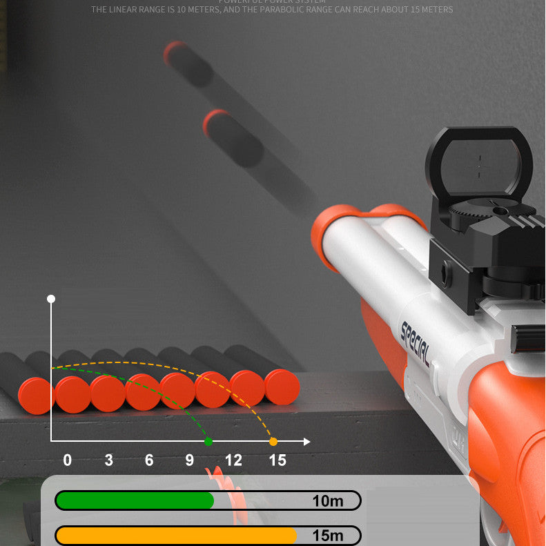 Pistola de juguete de bala blanda de doble cañón S686 