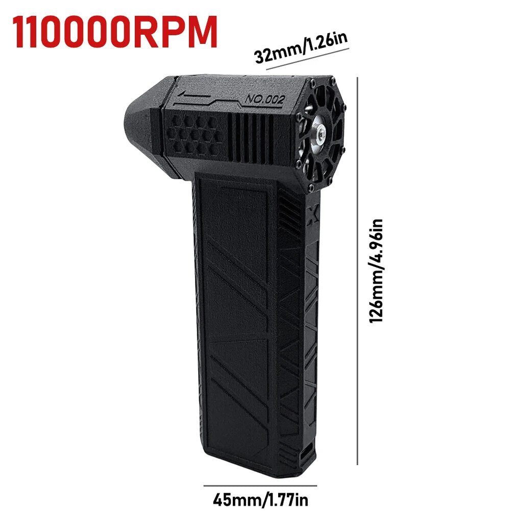 Mini 110000RPM Wireless Turbo Jet Fan for Cleaning & BBQ