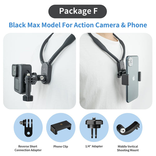 Neck Hold Mount for GoPro, Smartphones