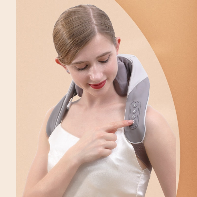 Neck and Back Massager with Soothing Heat