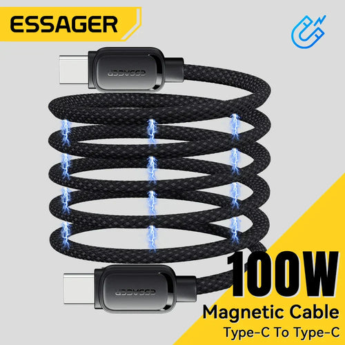 Magnetic Suction Type C to C Fast Charging Cable