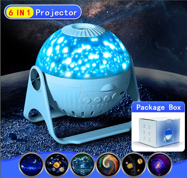 LED Star Projector Night Light: Rotating Galaxy and Planetarium Lamp