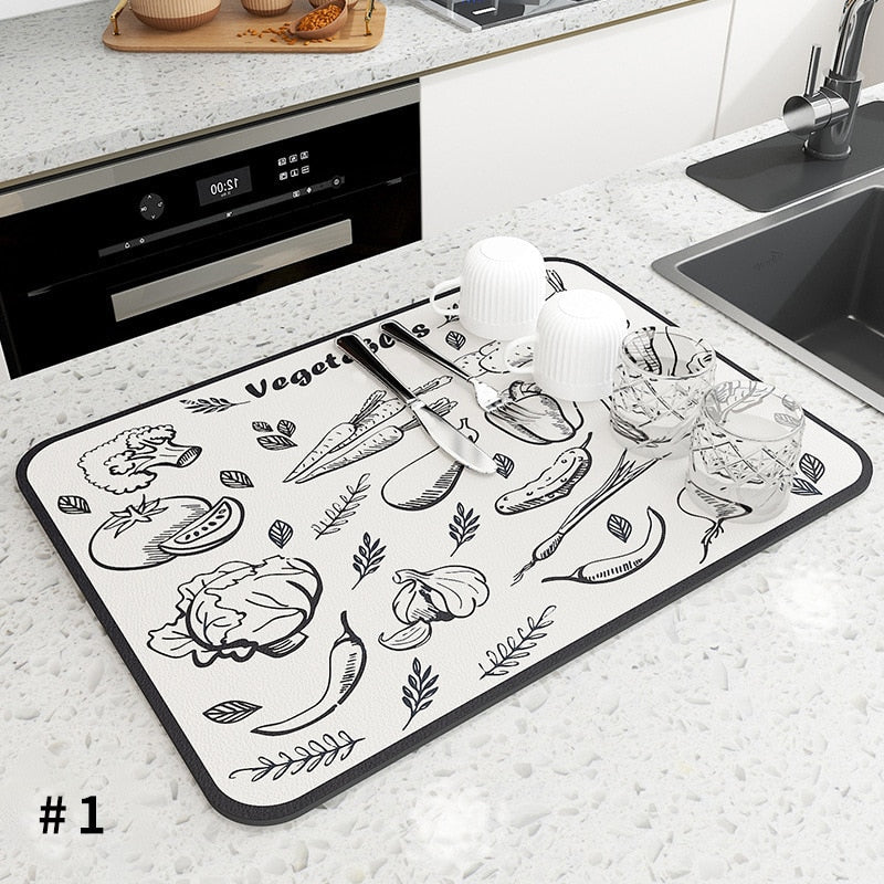 Kitchen Drain Mat - Nova Gadget Store 30x40CM / Grey Gold