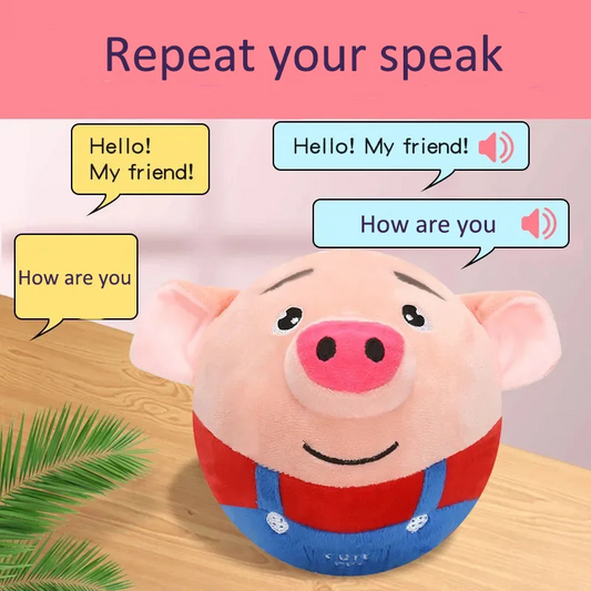 Juguetes interactivos Piggy recargables que saltan y se mueven