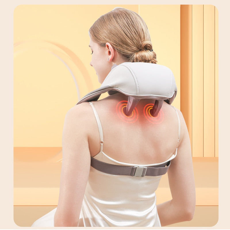 Neck and Back Massager with Soothing Heat