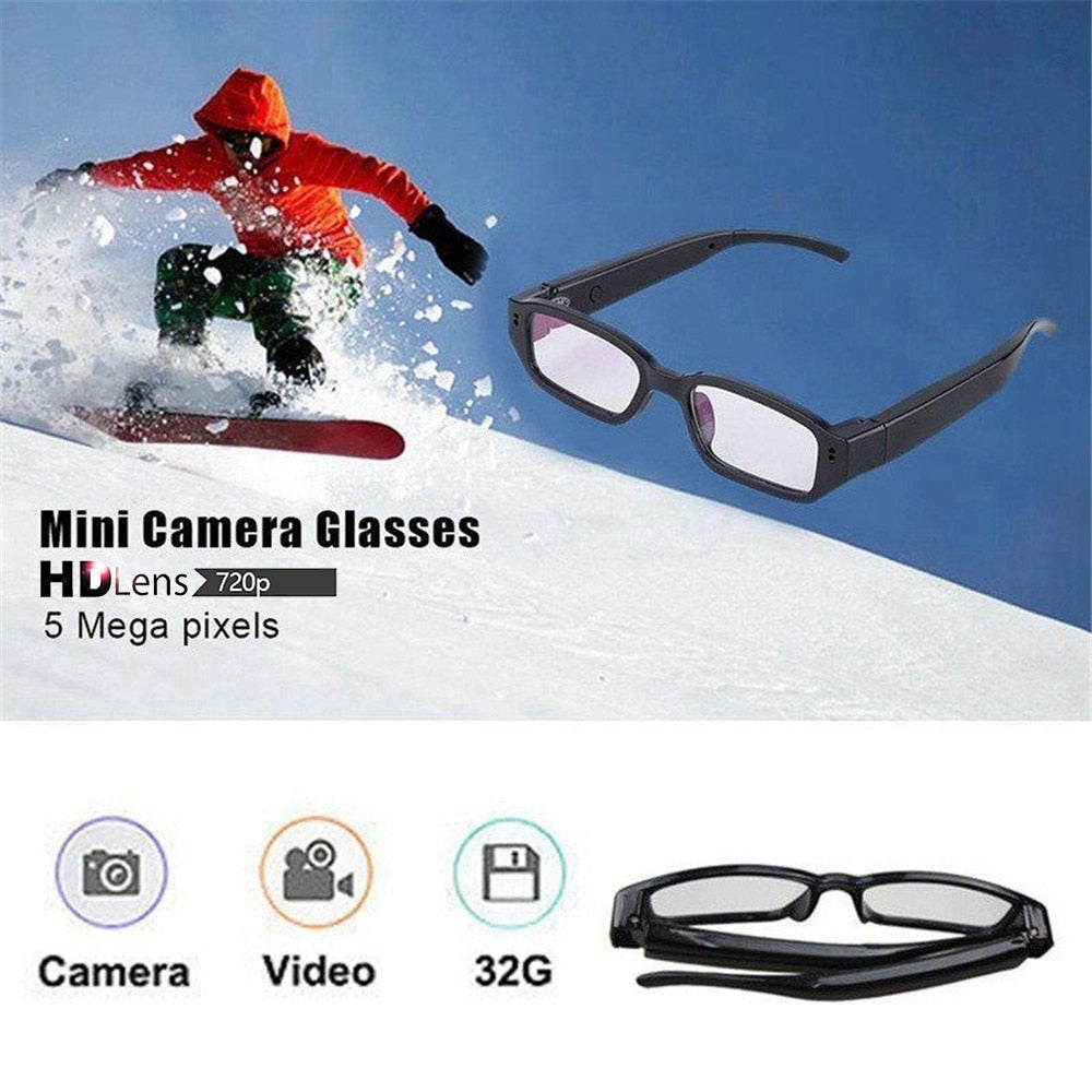 Smart Glasses Video Recorder 720P HD Lightweight Riding Camera