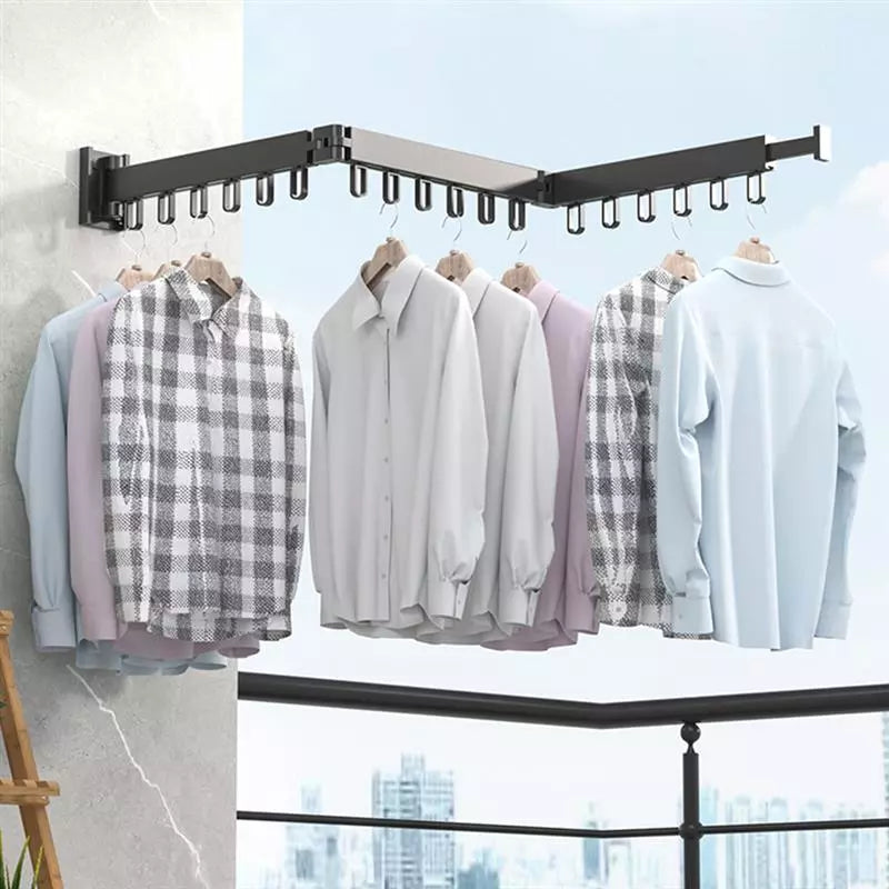 Folding Clothes Hanger Wall Mount