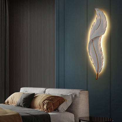 LED Feather Wall Lamp