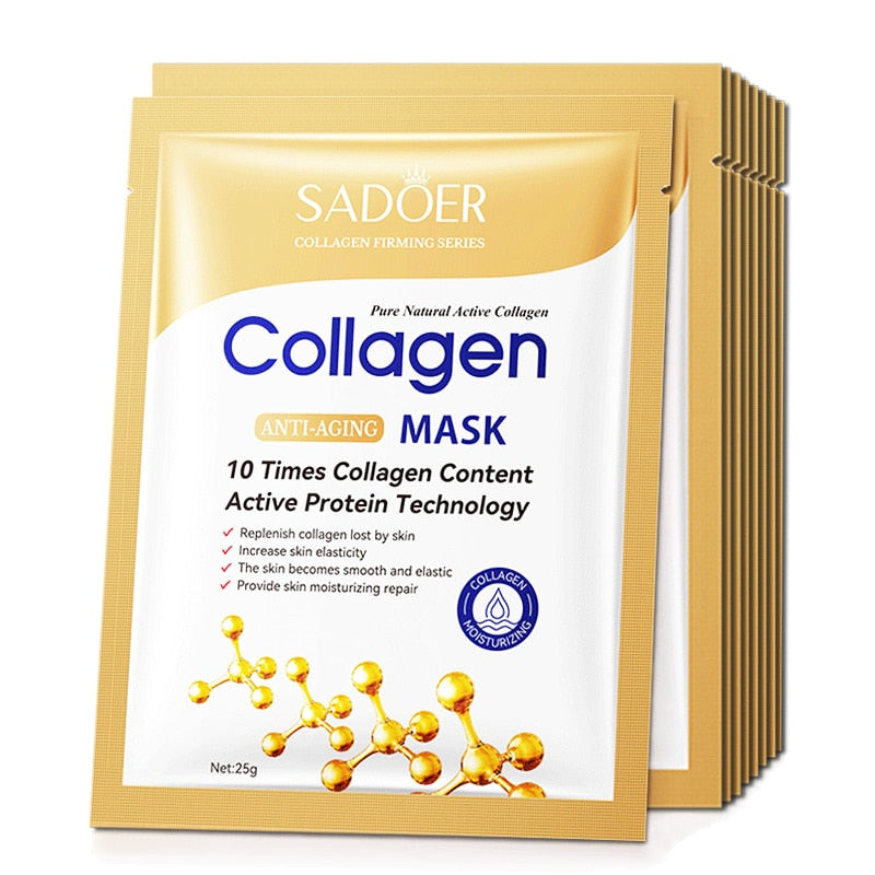 10pcs Collagen Face Mask