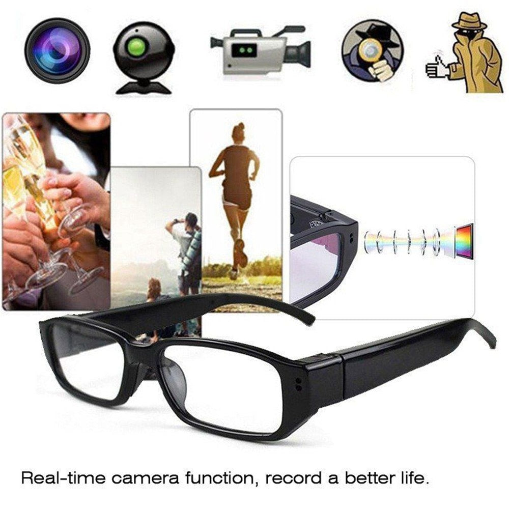 Smart Glasses Video Recorder 720P HD Lightweight Riding Camera