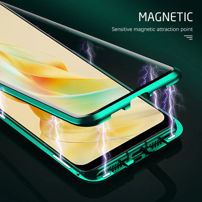 360° Magnetic Front Back Flip Case For Oppo Reno