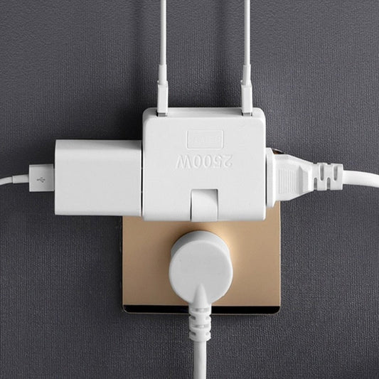 Adaptador eléctrico con enchufe de extensión 3 en 1 