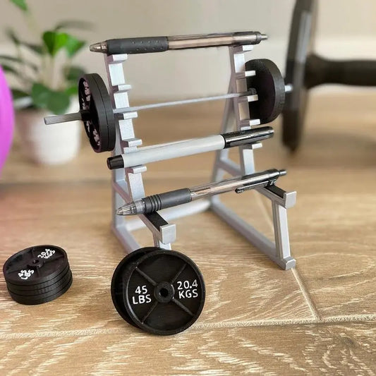 Barbell Rack Pen Holder