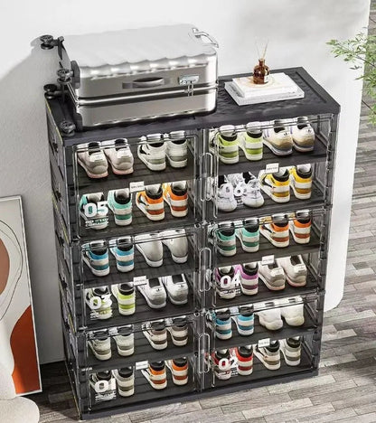 New Dust Proof Foldable Shoe Rack Multi-layer Storage Cabinet