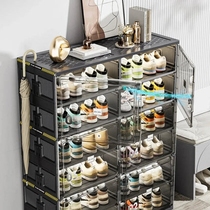 New Dust Proof Foldable Shoe Rack Multi-layer Storage Cabinet