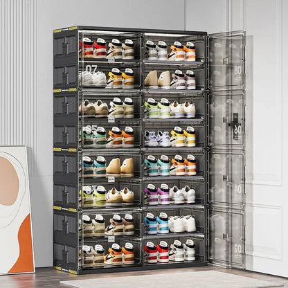 New Dust Proof Foldable Shoe Rack Multi-layer Storage Cabinet