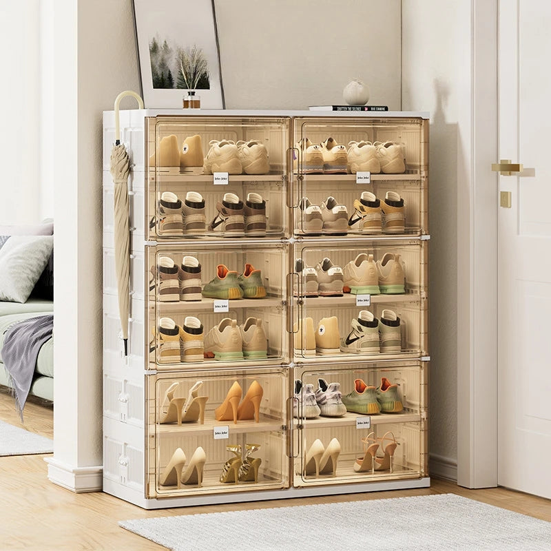 New Dust Proof Foldable Shoe Rack Multi-layer Storage Cabinet