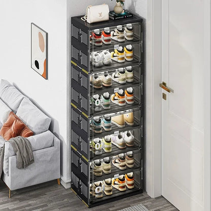 New Dust Proof Foldable Shoe Rack Multi-layer Storage Cabinet