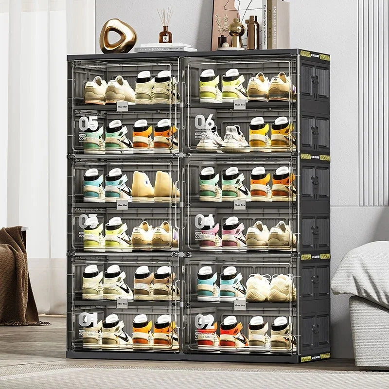 New Dust Proof Foldable Shoe Rack Multi-layer Storage Cabinet