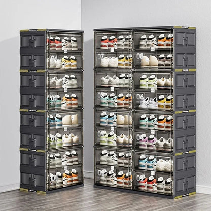 New Dust Proof Foldable Shoe Rack Multi-layer Storage Cabinet