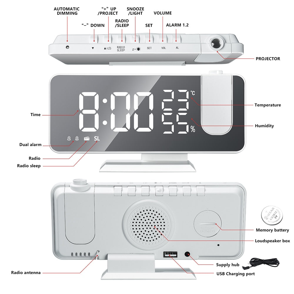 Smart Clock - Nova Gadget Store Black