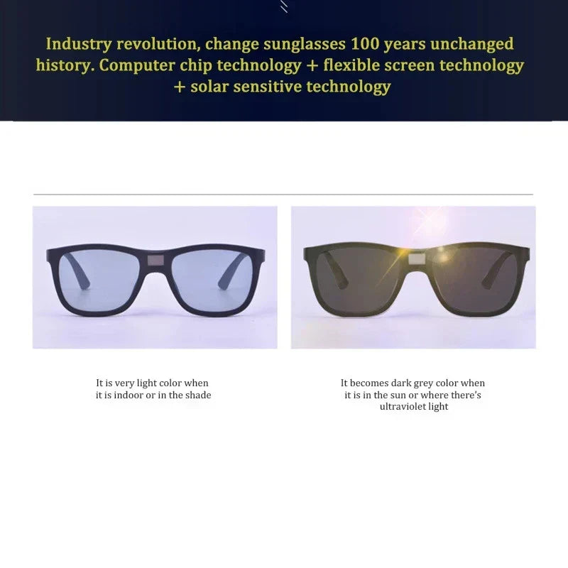 Intelligent Photosensitive/Photochromic Color-changing Polarized Sunglasses